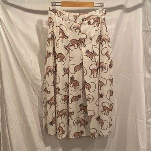 H&M Midi Monkey Skirt